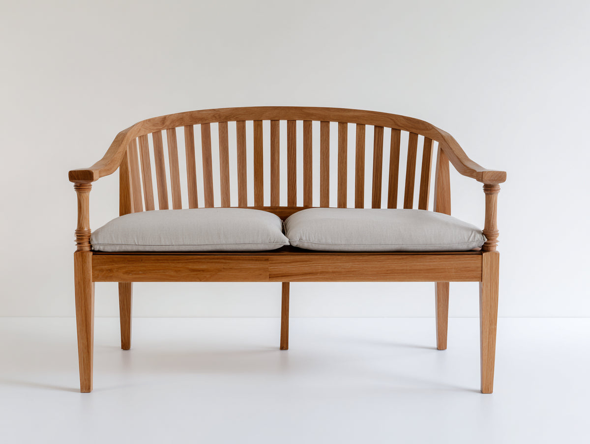Panche da giardino - Legno - 150 x 65 x 90 cm - Marrone-Beige - Stile classico