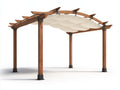 Pergola da giardino - Legno - 400 x 300 x 250 cm - Marrone chiaro-Beige - Stile moderno